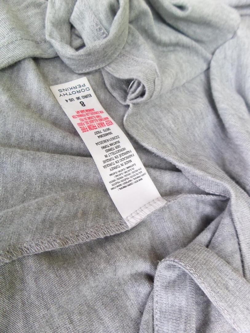 Dorothy perkins Rozmiar 36 Kolor Szary W serek Kardigan Zawijany Rękaw 3/4 Dorothy perkins Rozmiar 36 Kolor Szary W serek Kardigan Zawijany Rękaw 3/4