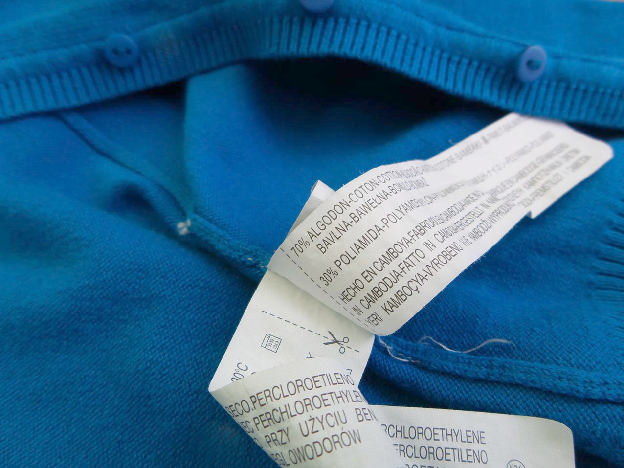 Zara Rozmiar M Kolor Niebieski Split Crew Neck Kardigan Zapinany Długi rękaw Materiał Bawełna Cienka dzianina