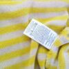 Topshop Rozmiar 38 Kolor Żółty Pasy Głęboki Serek Tunika Bluzka Dzianina Krótki rękaw Materiał Akryl