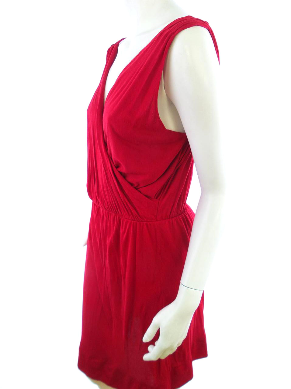 Zara Rozmiar M Kolor Czerwony W serek Sukienka Letnia Bezrękawnik Do Kolan Materiał Modal 100% Zara Rozmiar M Kolor Czerwony W serek Sukienka Letnia Bezrękawnik Do Kolan Materiał Modal 100%