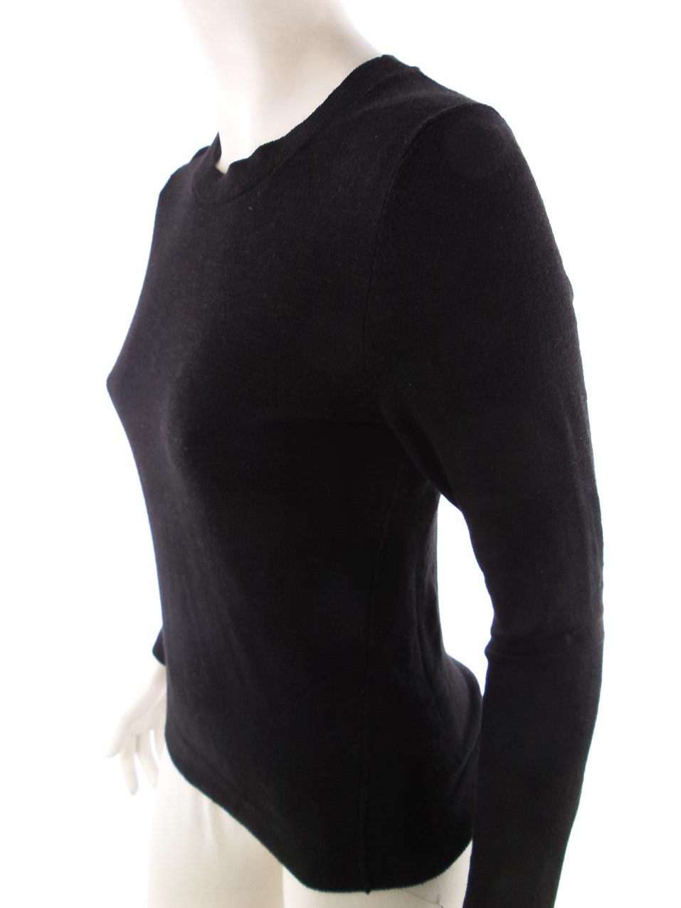 Gap Rozmiar M Kolor Czarny Crew Neck Sweter Długi rękaw Materiał Bawełna Cienka dzianina