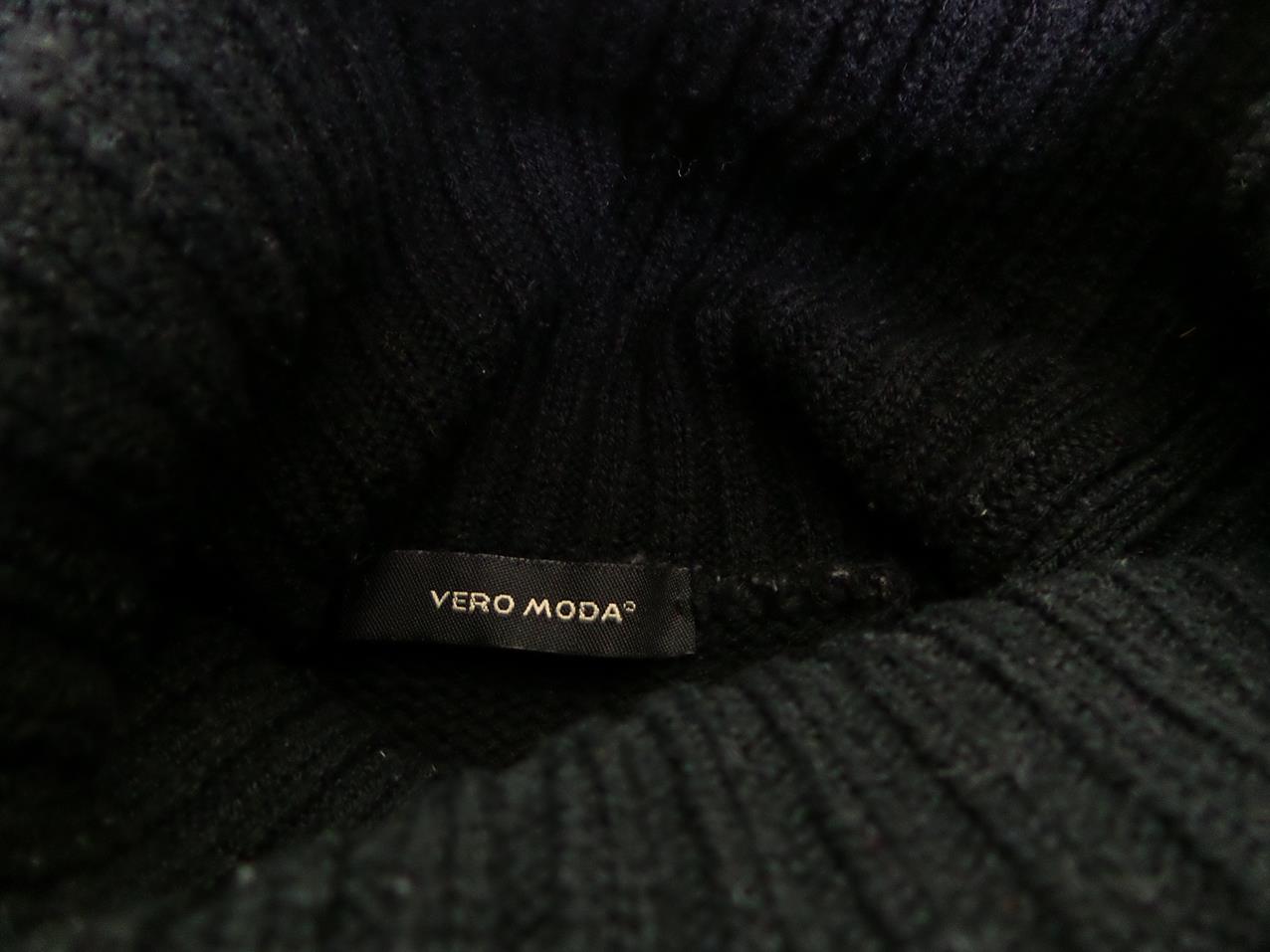 20180328_090330.jpg Vero moda Rozmiar 2 Kolor Czarny Golf Sweter Długi rękaw Materiał Akryl Cienka dzianina