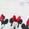 Disney Rozmiar 38 Kolor Biały Okrągły dekolt Tunika Bluzka Krótki rękaw