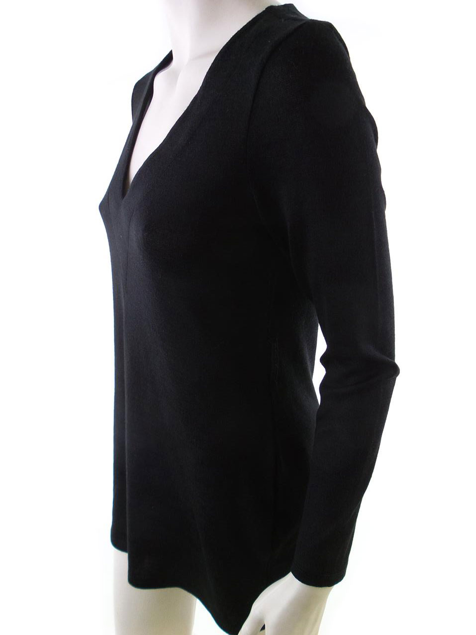 River island Rozmiar 10 (38) Kolor Czarny W serek Tunika Bluzka Długi rękaw River island Rozmiar 10 (38) Kolor Czarny W serek Tunika Bluzka Długi rękaw