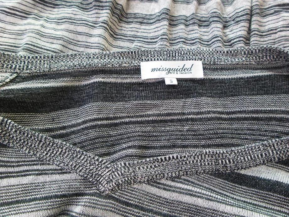 20180403_101853.jpg Missguided Rozmiar S Kolor Szary Pasy W serek Sweter Długi rękaw Materiał Wiskoza 100% Cienka dzianina
