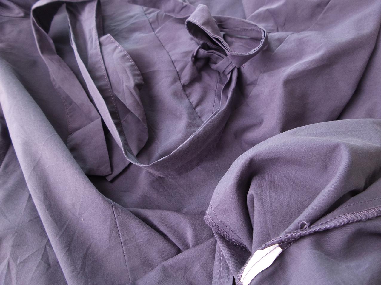 Vero moda Rozmiar M Kolor Fioletowy Okrągły dekolt Tunika Bluzka Rękaw 3/4