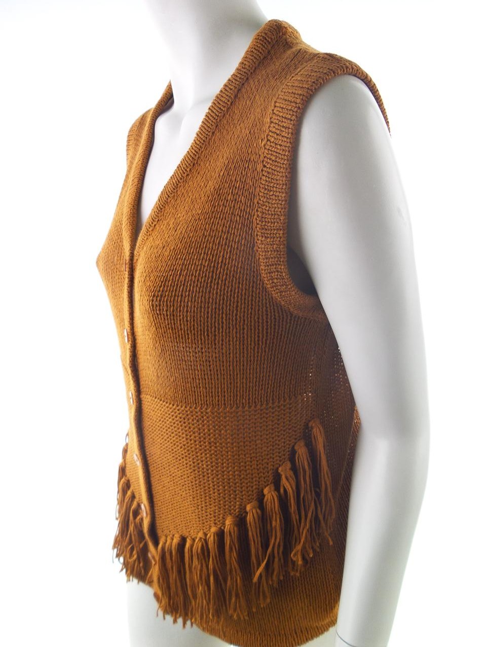 B.p.c fashion bonprix Rozmiar 36/38 Kolor Brązowy Kamizelka Kardigan Bezrękawnik Materiał Akryl 100%