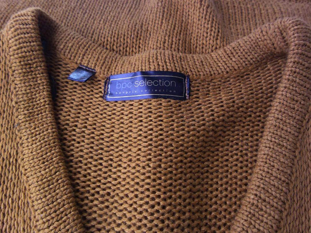 B.p.c fashion bonprix Rozmiar 36/38 Kolor Brązowy Kamizelka Kardigan Bezrękawnik Materiał Akryl 100%