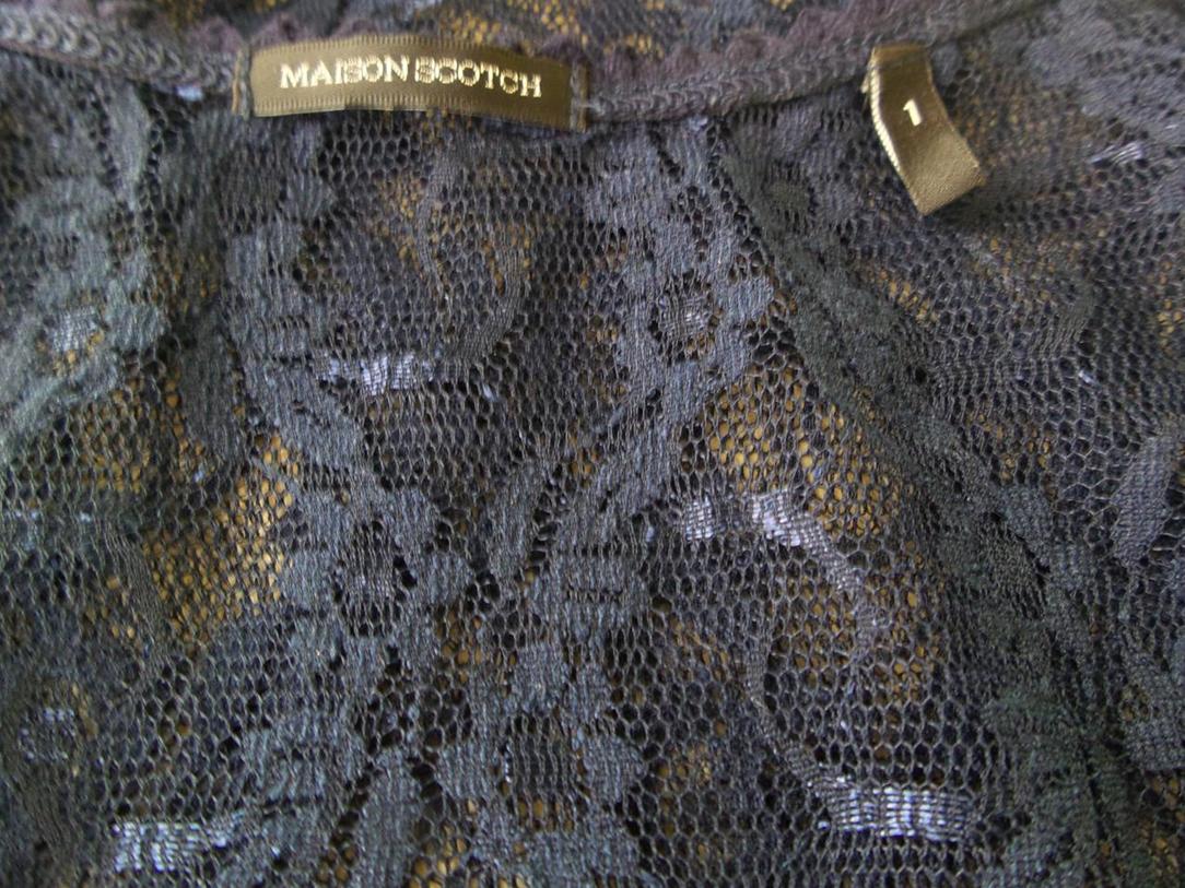 Maison scotch Rozmiar 1 Kolor Granatowy Dekolt U Tunika Bluzka Bezrękawnik Maison scotch Rozmiar 1 Kolor Granatowy Dekolt U Tunika Bluzka Bezrękawnik
