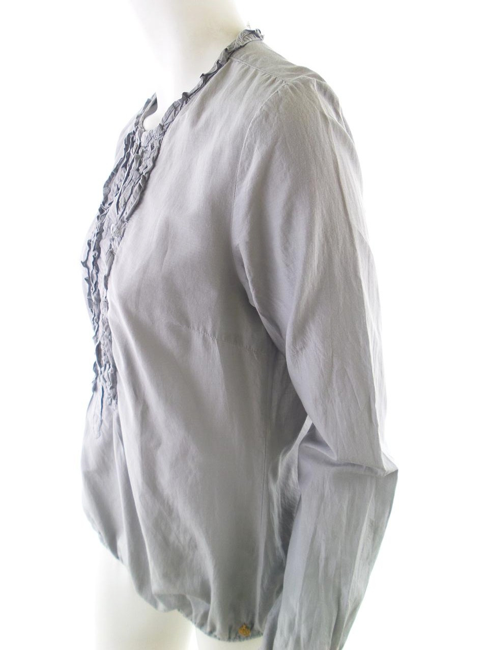 Maison scotch Rozmiar 3 Kolor Szary Crew Neck Tunika Popover Bluzka Długi rękaw Materiał Bawełna Maison scotch Rozmiar 3 Kolor Szary Crew Neck Tunika Popover Bluzka Długi rękaw Materiał Bawełna