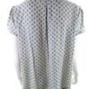 Vintage Rozmiar XXL Kolor Turkusowy Paisley Okrągły dekolt Tunika Bluzka Krótki rękaw Materiał Wiskoza 100%