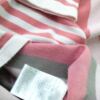 Jensen Rozmiar XL Kolor Różowy Pasy Okrągły dekolt Tunika Bluzka Dzianina Długi rękaw Materiał Wiskoza