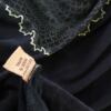 Made In Nepal Rozmiar L Kolor Czarny W serek Sukienka Prostokątna Krótki rękaw Midi Materiał Bawełna 100%