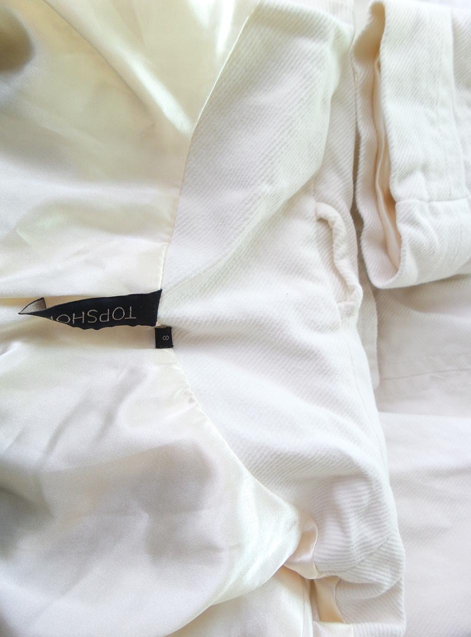 20180423_095352.jpg Topshop Rozmiar 8 (36) Kolor Biały Kołnierz Żakiet z zapięciem Długi rękaw Materiał Bawełna 100%