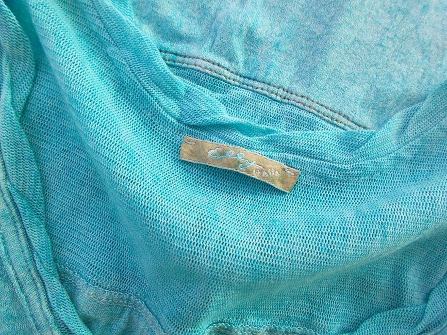 Elly Rozmiar S Kolor Turkusowy W serek Tunika Bluzka Bezrękawnik Materiał Wiskoza Elly Rozmiar S Kolor Turkusowy W serek Tunika Bluzka Bezrękawnik Materiał Wiskoza