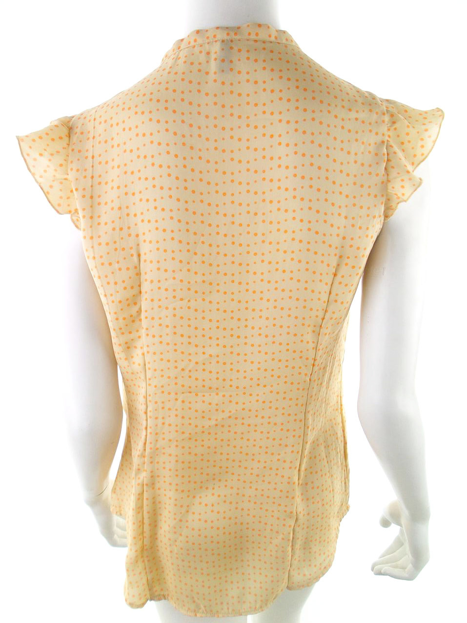 Stile Benetton Rozmiar S Kolor Beżowy Grochy Halter Tunika Zapinana Bluzka Krótki rękaw Stile Benetton Rozmiar S Kolor Beżowy Grochy Halter Tunika Zapinana Bluzka Krótki rękaw