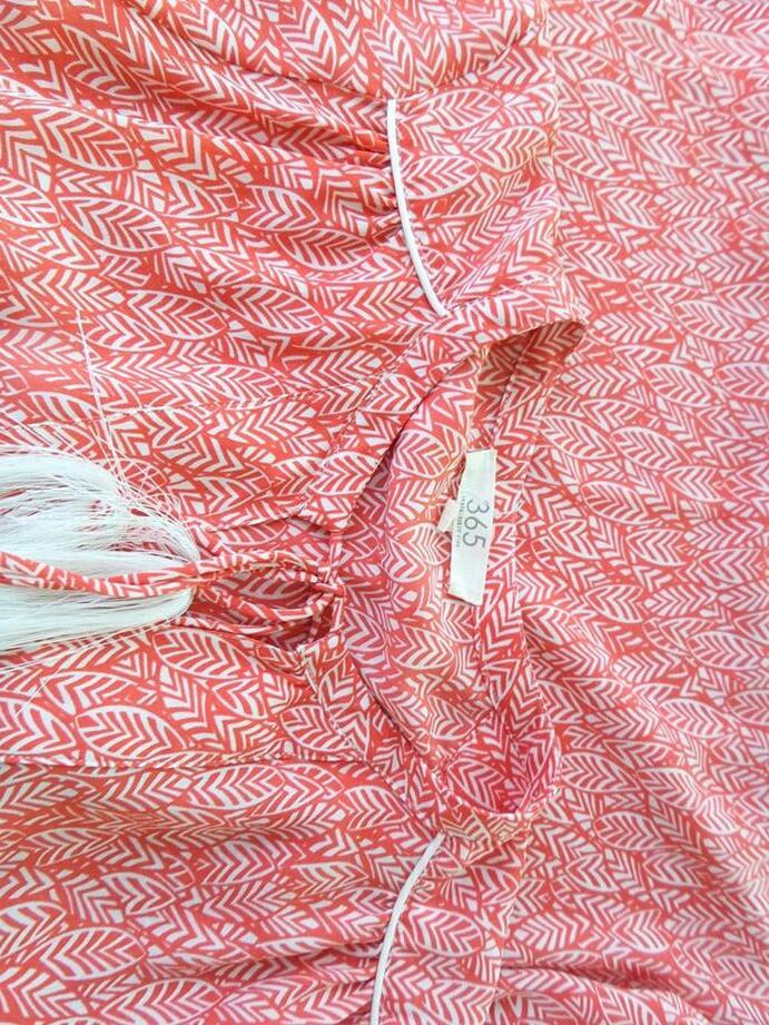 365 Rozmiar XS Roślinny Liście Okrągły dekolt Tunika Bluzka Rękaw 3/4 365 Rozmiar XS Roślinny Liście Okrągły dekolt Tunika Bluzka Rękaw 3/4