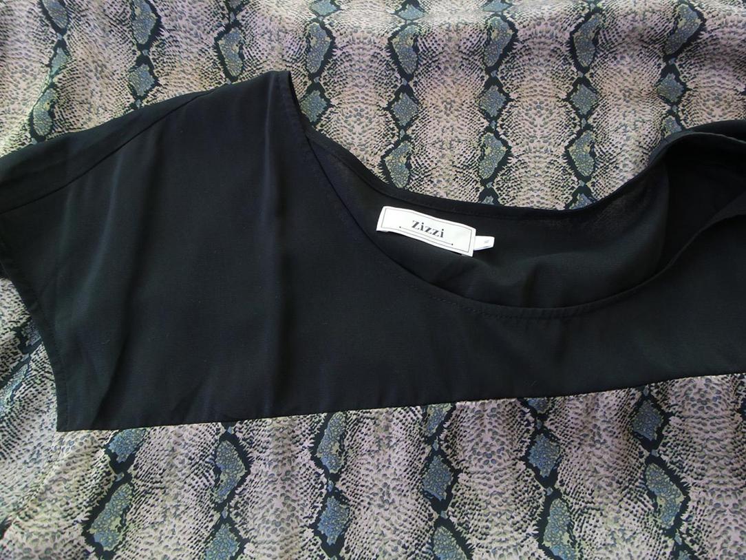 Zizzi Rozmiar XL Kolor Brązowy Okrągły dekolt Sukienka Mini Krótki rękaw Krótka Zizzi Rozmiar XL Kolor Brązowy Okrągły dekolt Sukienka Mini Krótki rękaw Krótka
