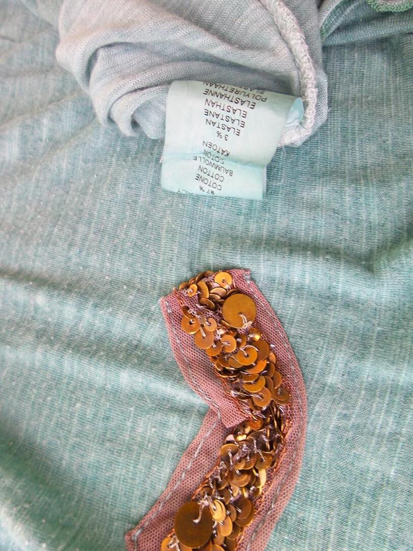 Bottega Rozmiar M Kolor Turkusowy Golf Tunika Bluzka Długi rękaw Materiał Bawełna Bottega Rozmiar M Kolor Turkusowy Golf Tunika Bluzka Długi rękaw Materiał Bawełna