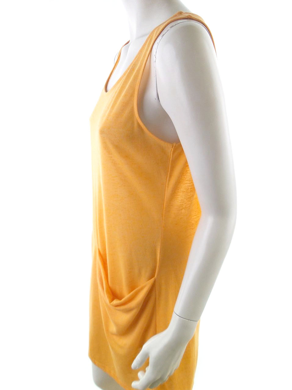 Next Rozmiar 12 (40) Kolor Pomarańczowy Okrągły dekolt Sukienka Tank Top Bezrękawnik Do Kolan