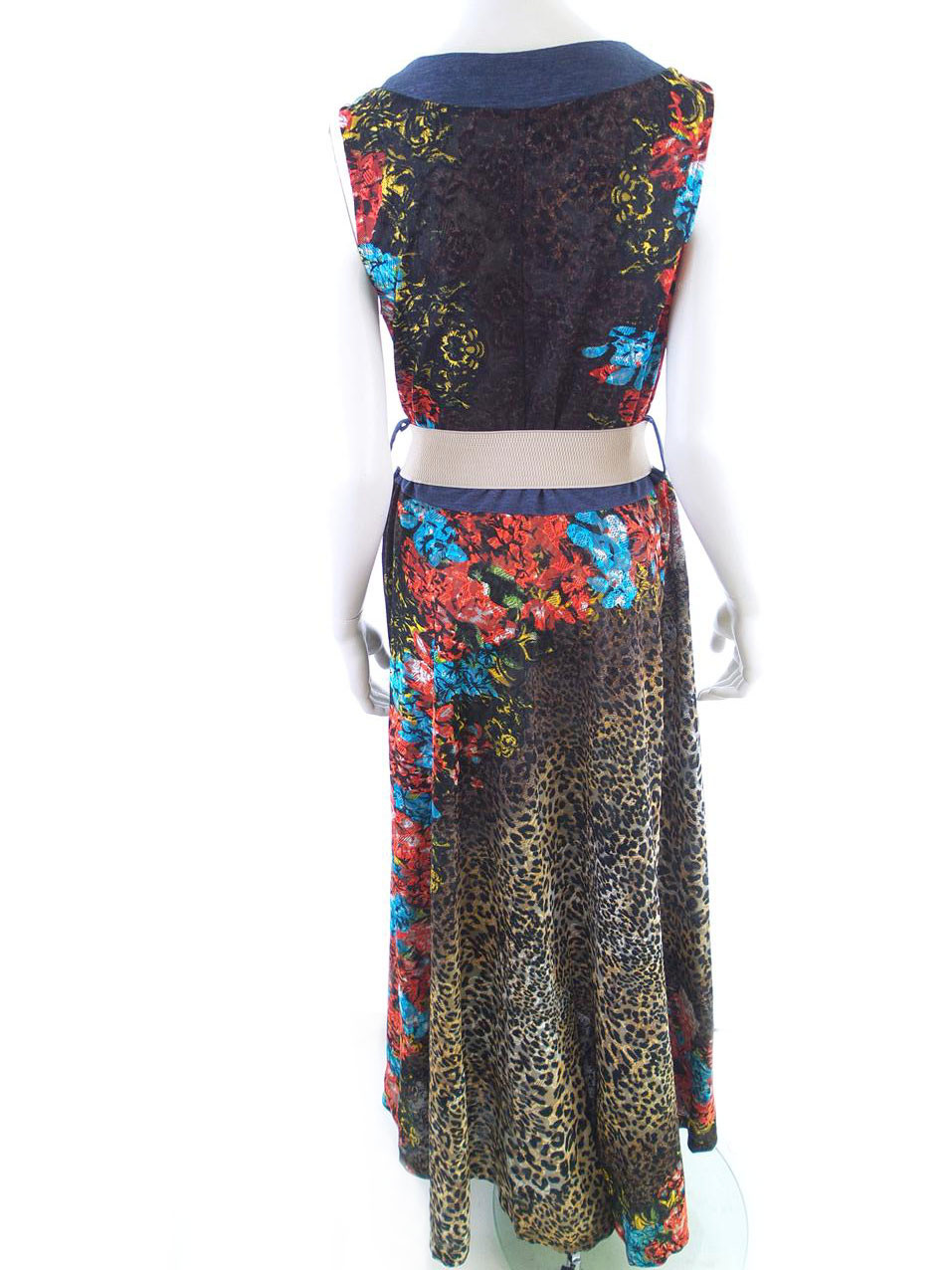 Vintage Rozmiar M Kolor Czarny W serek Sukienka Maxi Bezrękawnik Długa Vintage Rozmiar M Kolor Czarny W serek Sukienka Maxi Bezrękawnik Długa