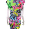 River island Rozmiar 10 (38) Kolor Różowy Okrągły dekolt Sukienka Bodycon Krótki rękaw Do Kolan