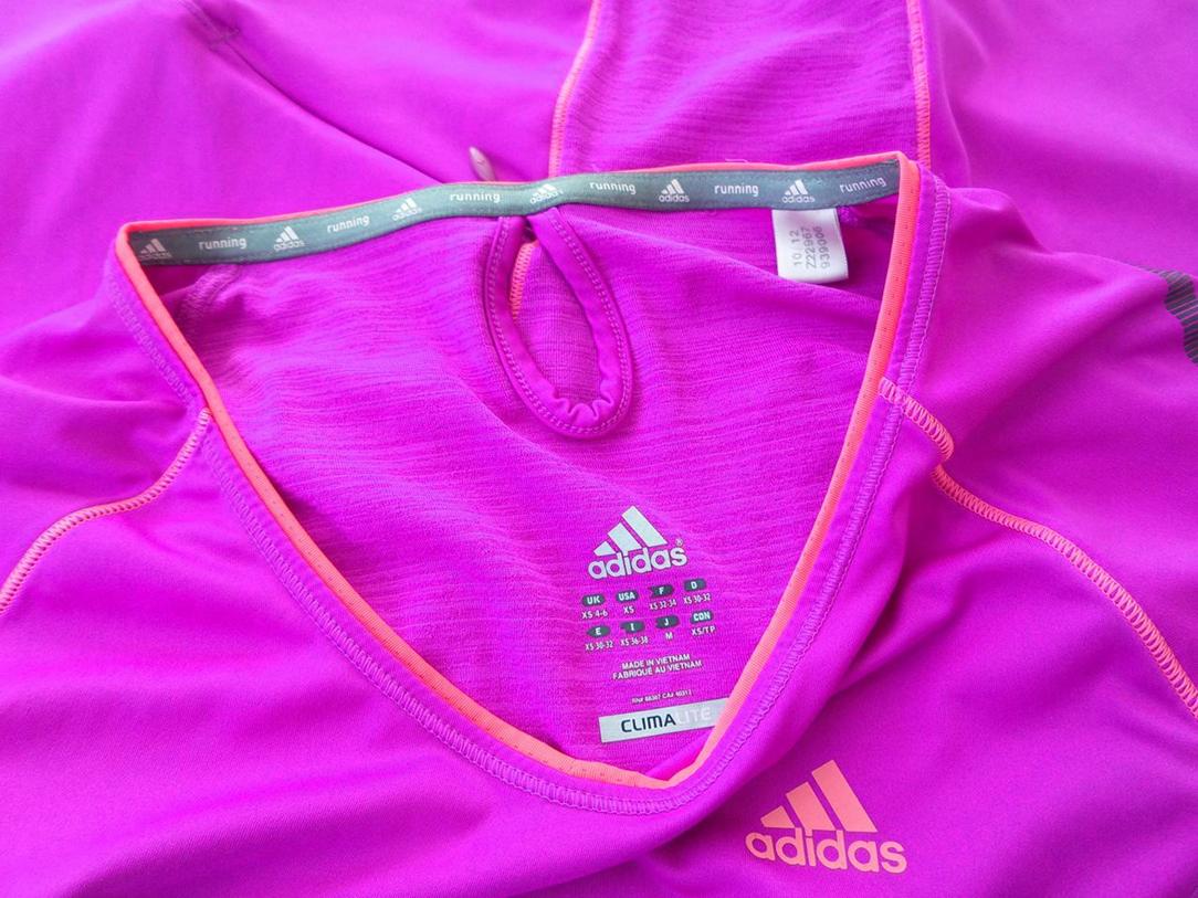 20180515_113229.jpg Adidas Rozmiar XS Kolor Fuksja Okrągły dekolt T-Shirt Krótki rękaw
