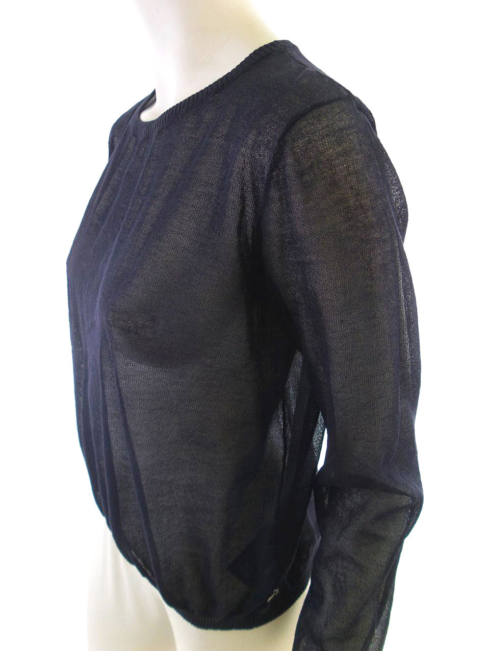 20180515_113351.jpg Maison scotch Rozmiar 2 Kolor Granatowy Crew Neck Sweter Długi rękaw Materiał Wiskoza Cienka dzianina