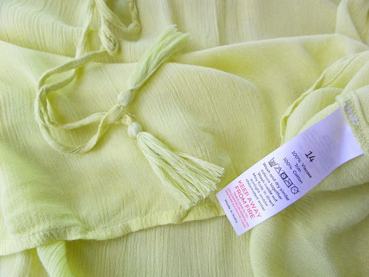 BONMARCHE Rozmiar 14 (42) Kolor Limonkowa Zieleń Okrągły dekolt Tunika Bluzka Bezrękawnik Materiał Wiskoza 100% BONMARCHE Rozmiar 14 (42) Kolor Limonkowa Zieleń Okrągły dekolt Tunika Bluzka Bezrękawnik Materiał Wiskoza 100%