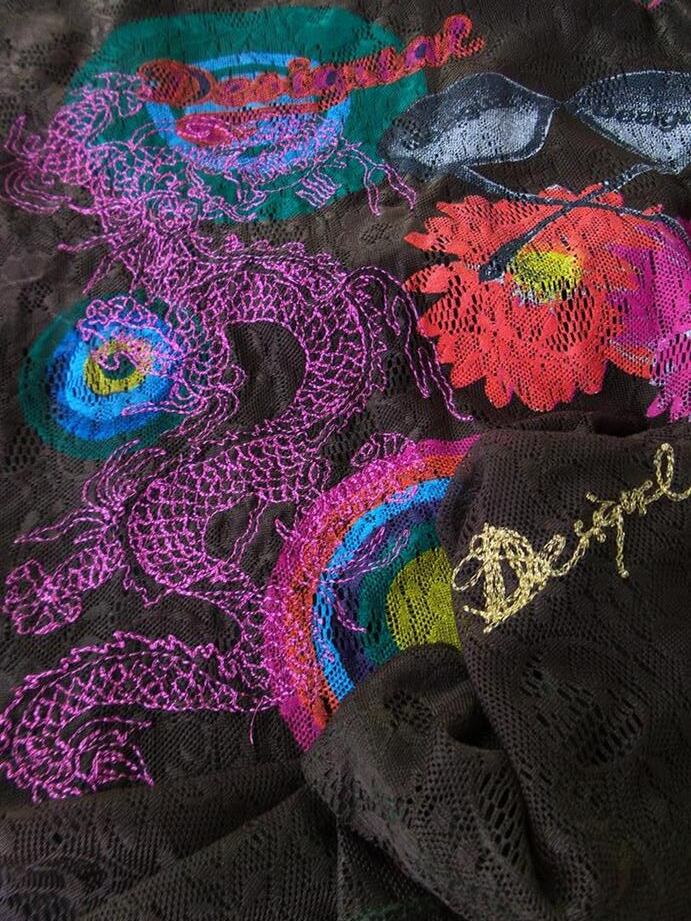 DESIGUAL Rozmiar S Kolor Zielony Geometryczny Okrągły dekolt Tunika Bluzka Bezrękawnik DESIGUAL Rozmiar S Kolor Zielony Geometryczny Okrągły dekolt Tunika Bluzka Bezrękawnik