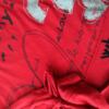 DESIGUAL Rozmiar XS Kolor Czerwony Głęboki Serek Tunika Bluzka Długi rękaw