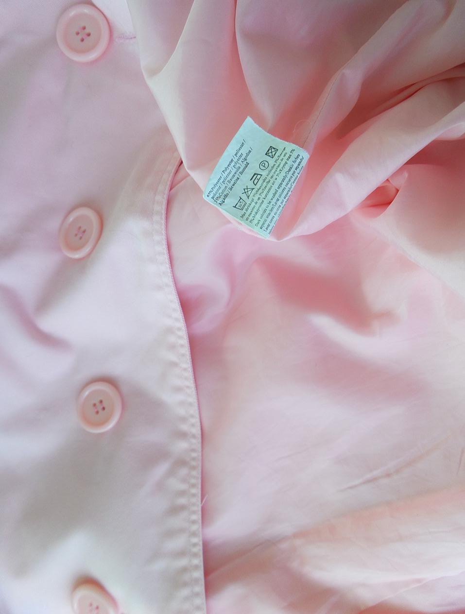 Vero moda Rozmiar L Kolor Pudrowy Róż Płaszcz Długi rękaw