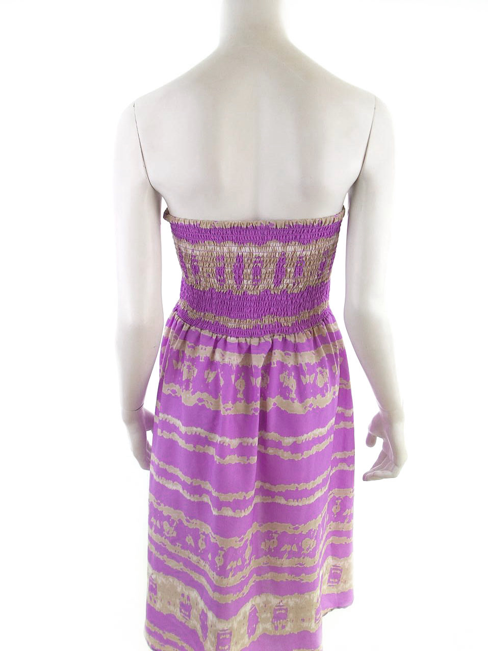 Vintage Rozmiar XS Kolor Lawendowy Odkryte Ramiona Sukienka Letnia Bezrękawnik Do Kolan Vintage Rozmiar XS Kolor Lawendowy Odkryte Ramiona Sukienka Letnia Bezrękawnik Do Kolan