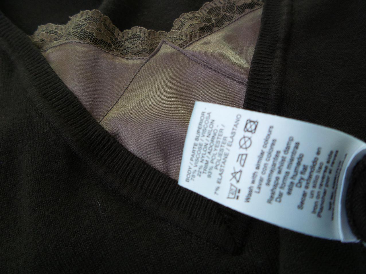 20180525_093310.jpg Dorothy perkins Rozmiar 38 Kolor Brązowy Kwadratowy dekolt Bluzka Rękaw 3/4 Materiał Wiskoza