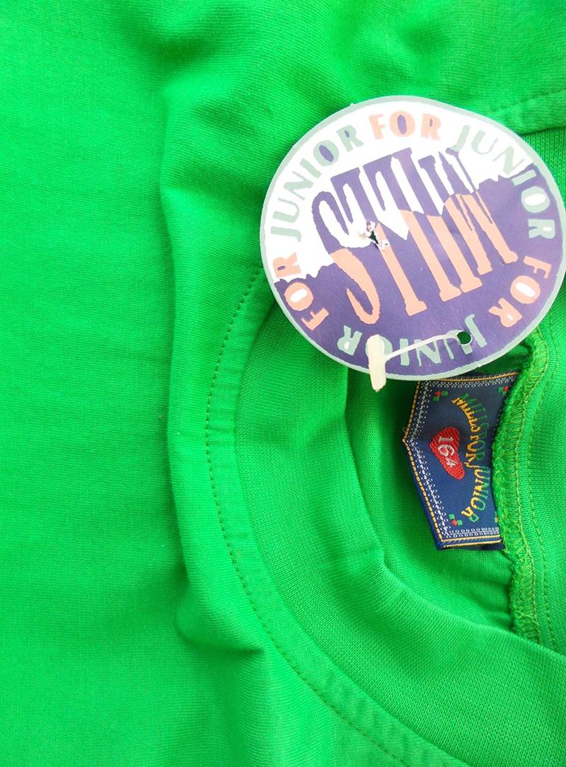 20180525_100159.jpg Mills For Junior Rozmiar 164 Kolor Zielony Pół golf T-Shirt Krótki rękaw Materiał Bawełna 100%