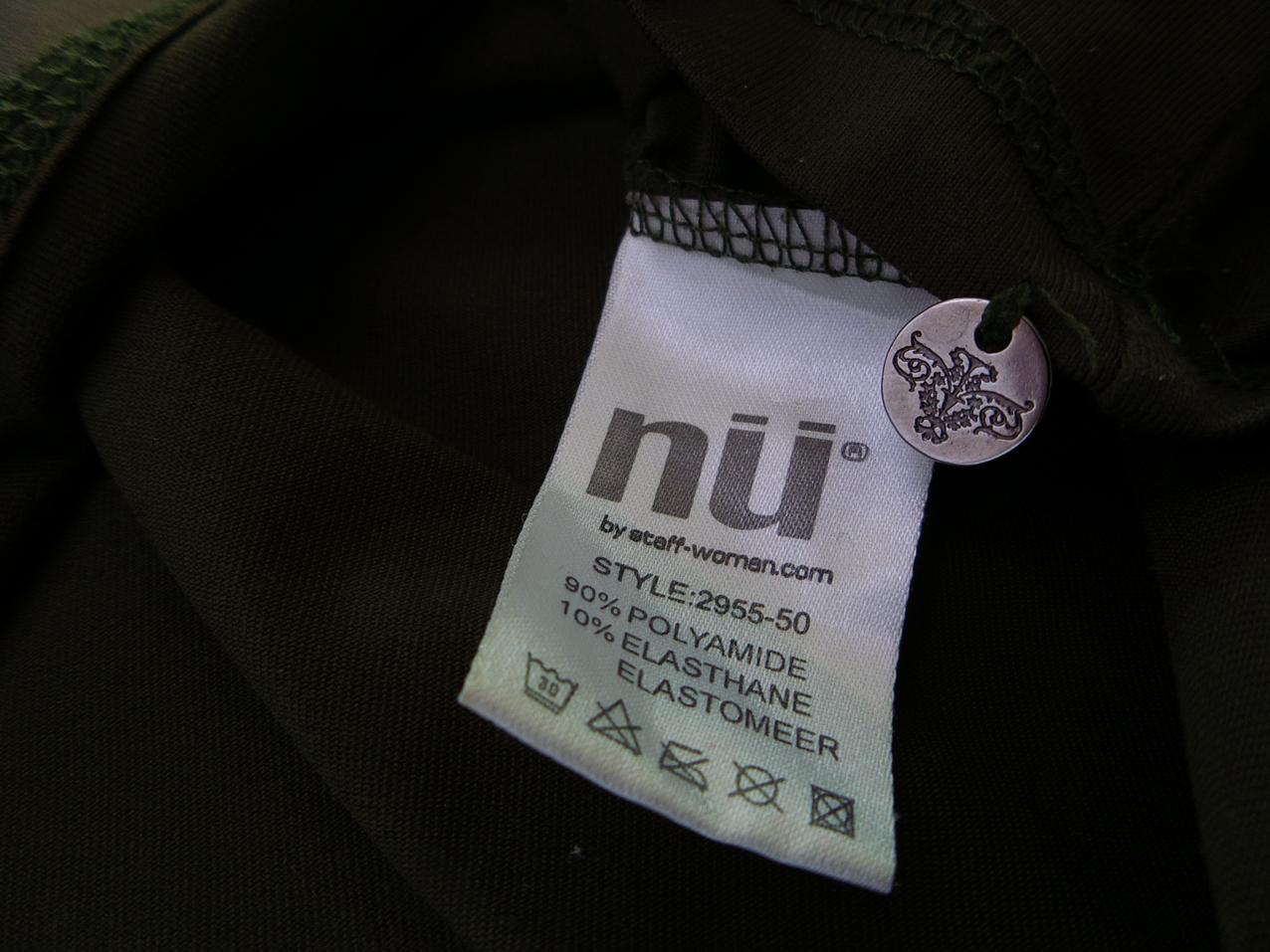 Nu by staff Rozmiar S Kolor Zielony Okrągły dekolt Tunika Bluzka Długi rękaw Nu by staff Rozmiar S Kolor Zielony Okrągły dekolt Tunika Bluzka Długi rękaw