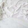 Our Perfect Tee Rozmiar 10 (38) Kolor Biały Okrągły dekolt Sukienka Mini Krótki rękaw Krótka Materiał Bawełna