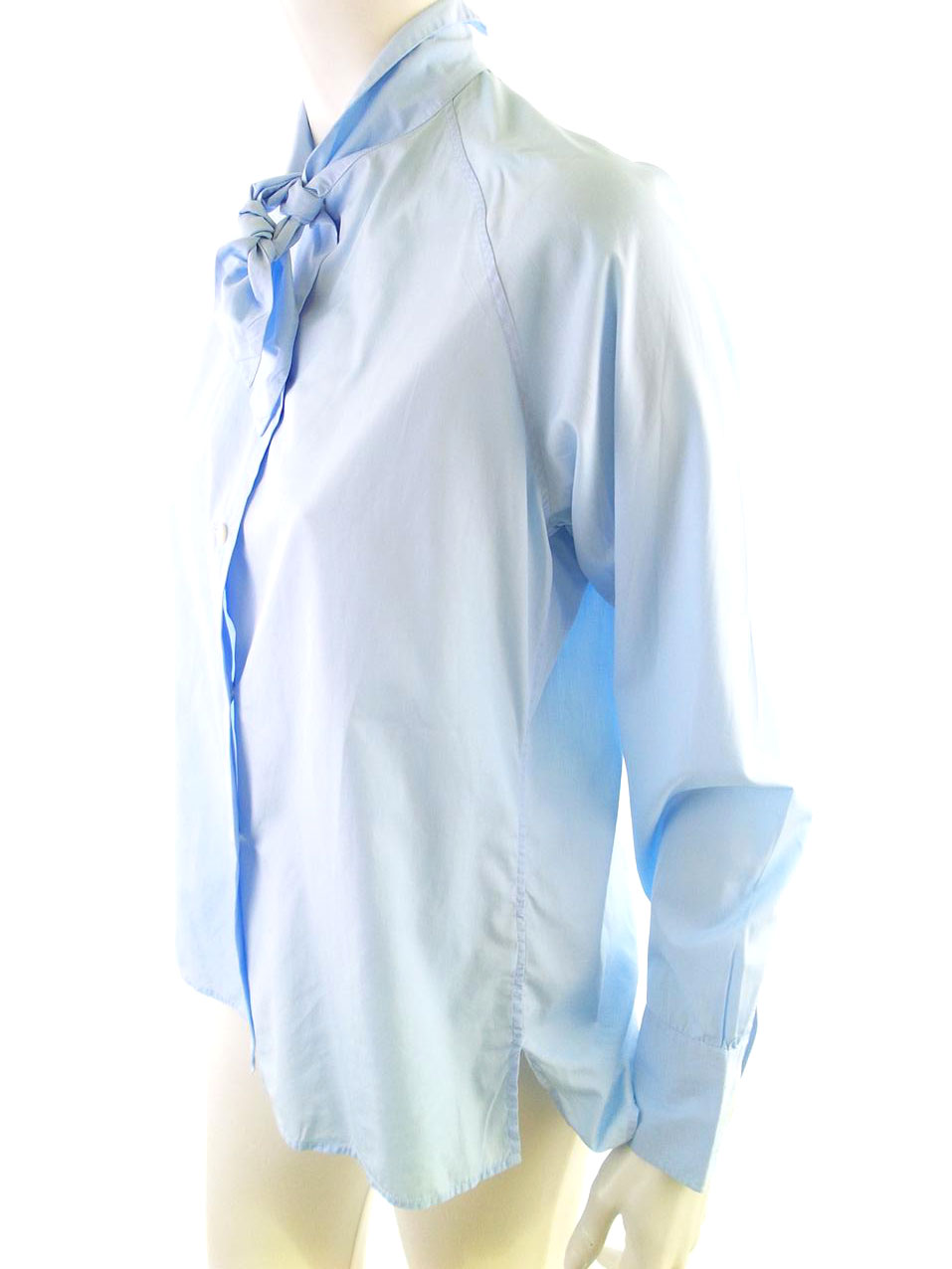 20180529_144556.jpg Jil Sander Rozmiar 38 Kolor Niebieski Pół golf Bluzka Zapinana Długi rękaw Materiał Bawełna 100%