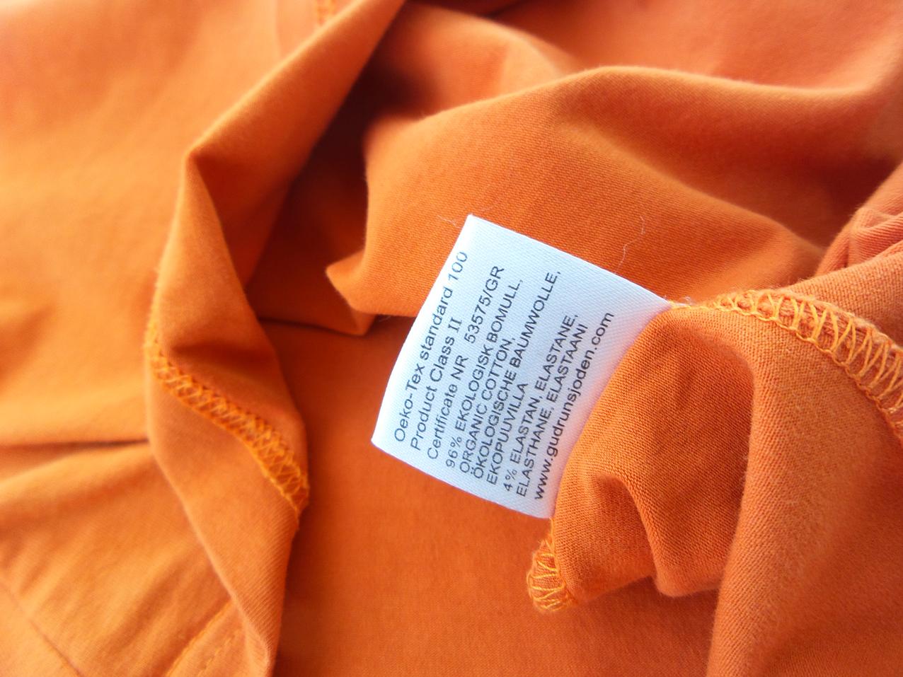 20180530_113044.jpg Gudrun Sjödén Rozmiar S Kolor Pomarańczowy Okrągły dekolt T-Shirt Krótki rękaw Materiał Bawełna 100%