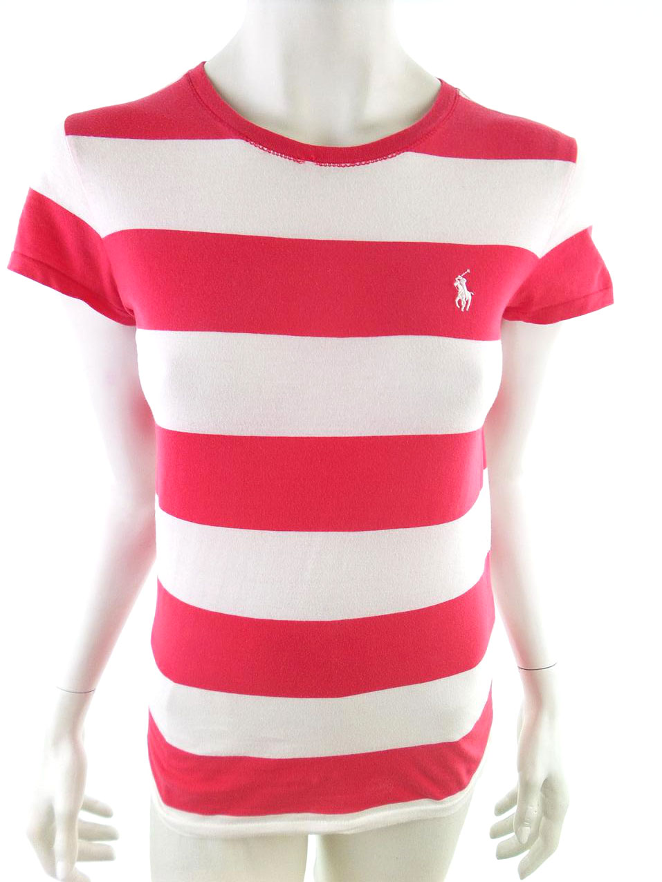 RALPH LAUREN SPORT Rozmiar M Kolor Czerwony Crew Neck T-Shirt Krótki rękaw Materiał Bawełna 100%