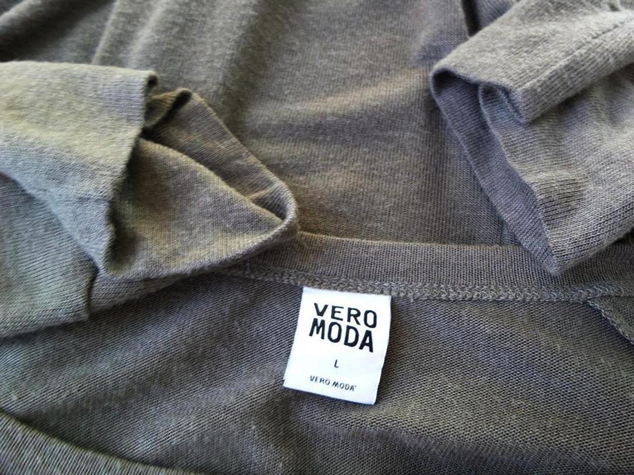 Vero moda Rozmiar L Kolor Brązowy W łódkę Tunika Bluzka Dzianina Rękaw 3/4 Materiał Wiskoza Vero moda Rozmiar L Kolor Brązowy W łódkę Tunika Bluzka Dzianina Rękaw 3/4 Materiał Wiskoza
