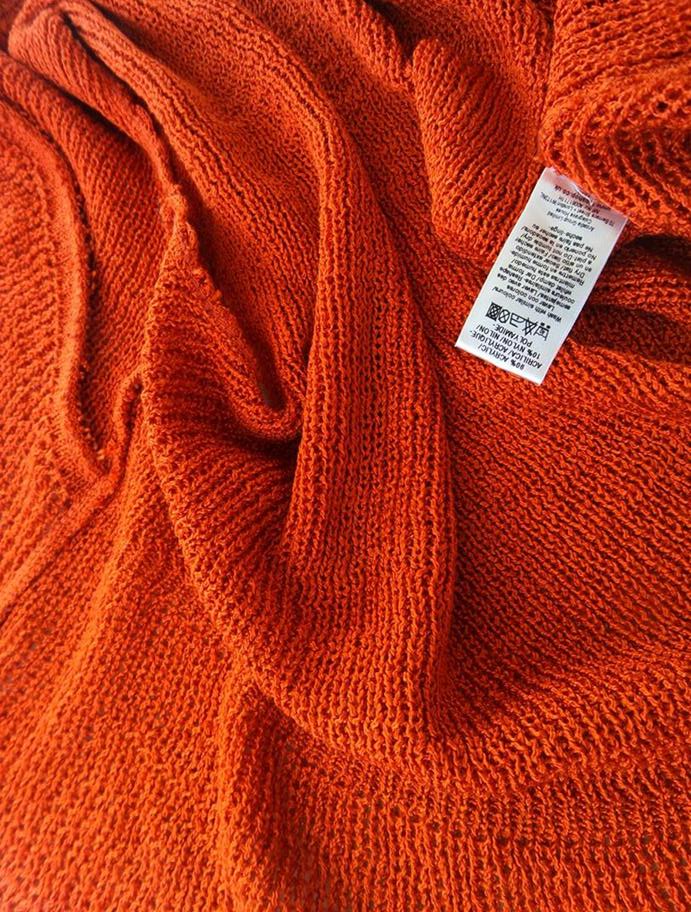 20180606_143227.jpg Topshop Rozmiar 36 Kolor Pomarańczowy W serek Otwarty Kardigan Bezrękawnik Materiał Akryl Cienka dzianina