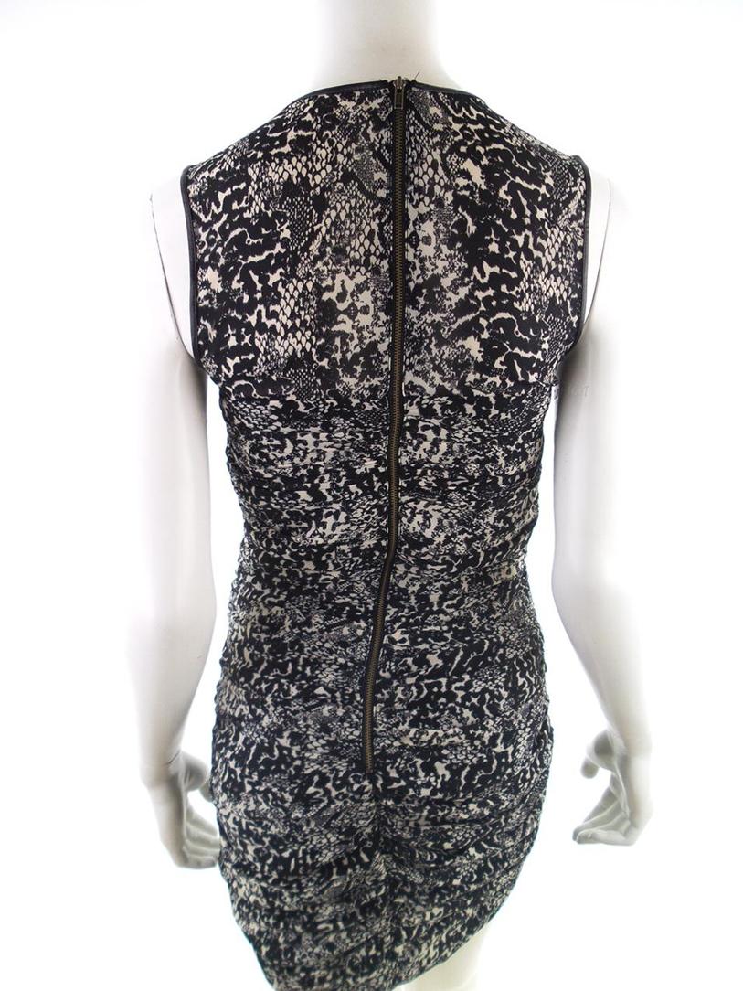 Rozmiar XS Kolor Czarny Crew Neck Sukienka Bodycon Bezrękawnik Do Kolan