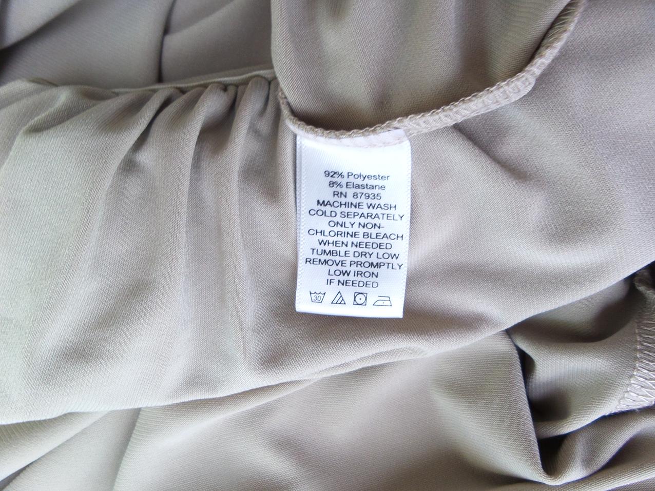 Susan Graver Rozmiar XL Kolor Beżowy W serek Długi Otwarty Kardigan Rękaw 3/4 Cienka dzianina