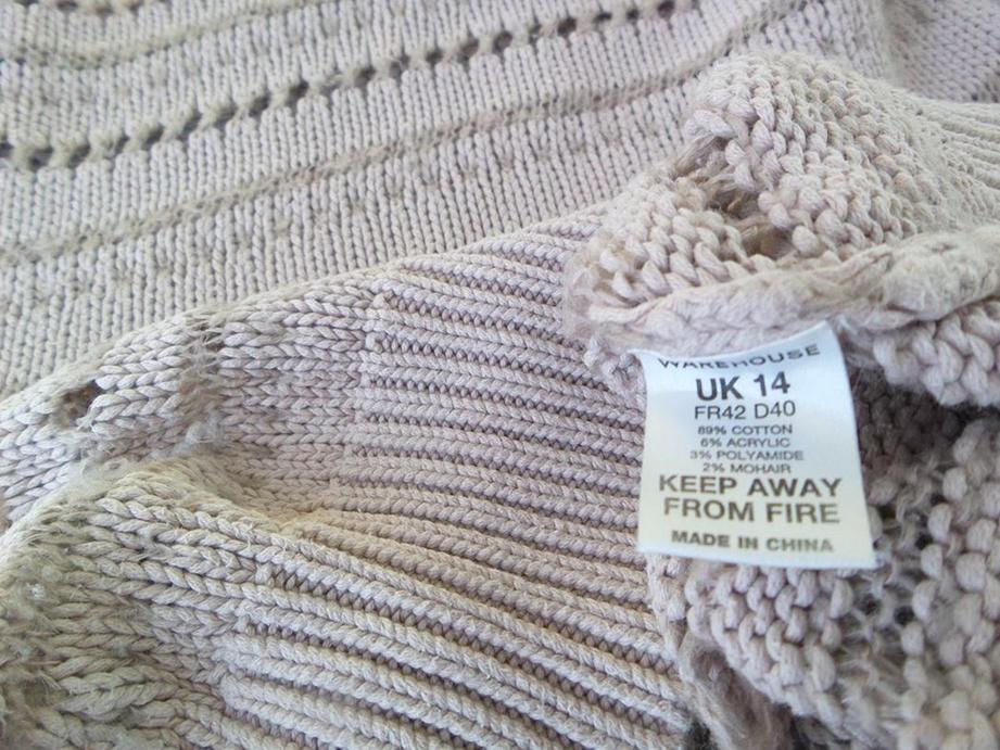 Warehouse Rozmiar 40 Kolor Pudrowy Róż Okrągły dekolt Tunika Bluzka Dzianina Długi rękaw Materiał Bawełna Warehouse Rozmiar 40 Kolor Pudrowy Róż Okrągły dekolt Tunika Bluzka Dzianina Długi rękaw Materiał Bawełna