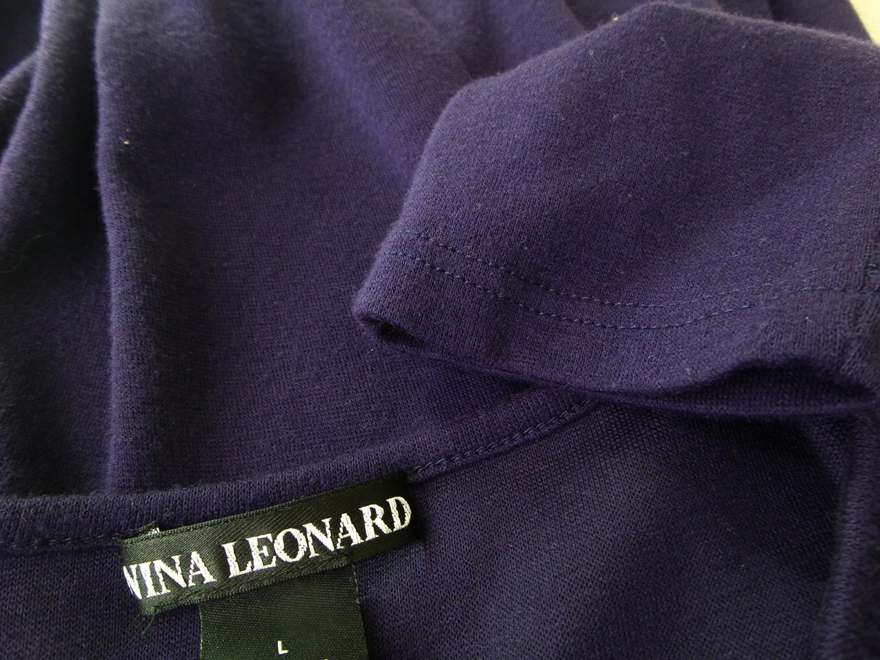 Nina Leonard Rozmiar L Kolor Fioletowy Okrągły dekolt Sukienka Sweterkowa Długi rękaw Długa Materiał Akryl Nina Leonard Rozmiar L Kolor Fioletowy Okrągły dekolt Sukienka Sweterkowa Długi rękaw Długa Materiał Akryl