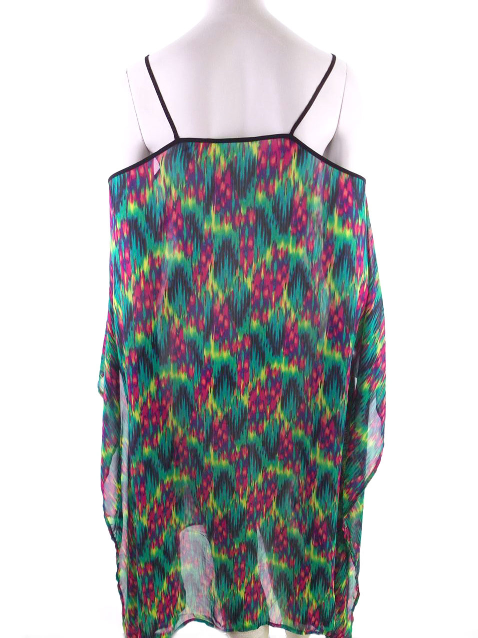 Vintage Rozmiar XXL Kolor Zielony Kwadratowy dekolt Sukienka Letnia Krótki rękaw Midi