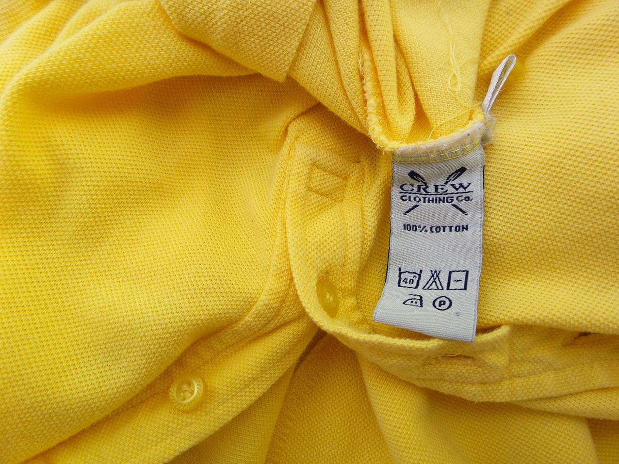 20180616_104631.jpg Crew Clothing Rozmiar 12 (40) Kolor Żółty Kołnierz Koszulka Polo Krótki rękaw Materiał Bawełna 100%