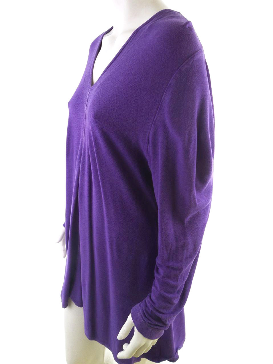 Uno Rozmiar one size Kolor Fioletowy W serek Sukienka Mini Długi rękaw Krótka Materiał Wiskoza Uno Rozmiar one size Kolor Fioletowy W serek Sukienka Mini Długi rękaw Krótka Materiał Wiskoza