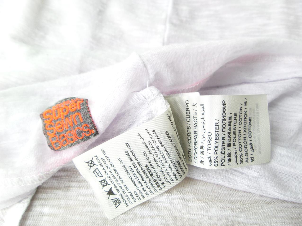 Superdry Rozmiar S Kolor Biały Okrągły dekolt Bluzka Bezrękawnik